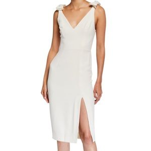 Zimmermann Bow-Shoulder White Dress